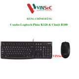  Combo bàn phím Logitech K120 + chuột Logitech B100 – Hàng Chính Hãng 