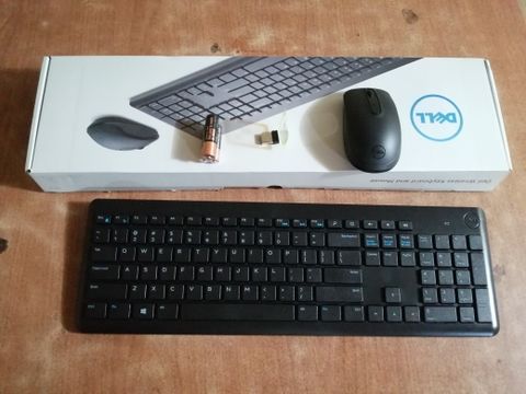 Bộ bàn phím và chuột không dây Dell KM117- Hàng Chính Hãng - Tem FPT phân phối