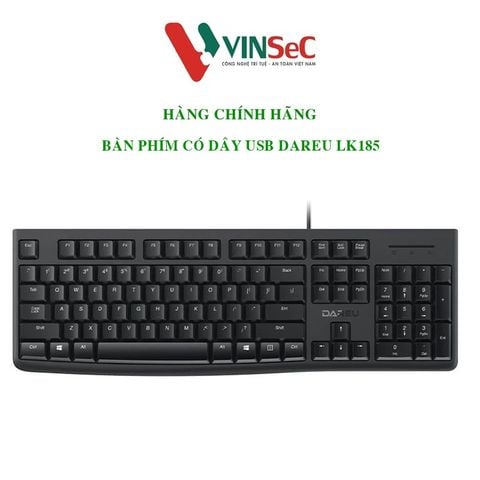 Bàn phím có dây DAREU LK185 chống nước USB  - Hàng Chính Hãng