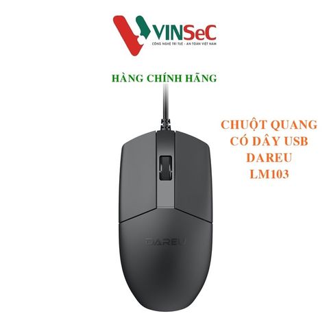 Chuột DAREU LM103 có dây (USB) - Hàng Chính Hãng