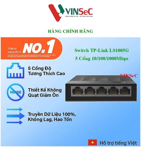 Bộ Chia Tín Hiệu Switch Để Bàn TP-Link LS1005G