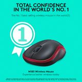  Chuột USB không dây Logitech M185 – Tương thích nhiều thiết bị - Hàng Chính Hãng 