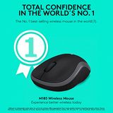  Chuột USB không dây Logitech M185 – Tương thích nhiều thiết bị - Hàng Chính Hãng 