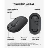  Chuột không dây Logitech Pebble M350s - Kết nối Bluetooth/ USB 2.4GHz, phù hợp Mac / PC / Laptop - Hàng Chính Hãng 