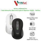  Chuột không dây Bluetooth Logitech Signature M650 L Full-size - Dành cho form tay to, Cuộn SmartWheel, Nhấp yên tĩnh giảm ồn, các Nút bên có thể tùy chỉnh, Hình dạng uốn lượn - Hàng Chính Hãng 