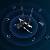 Card mạng PCIe Mercusys MA30E Wi-Fi Bluetooth AC1200 - Hàng Chính Hãng 