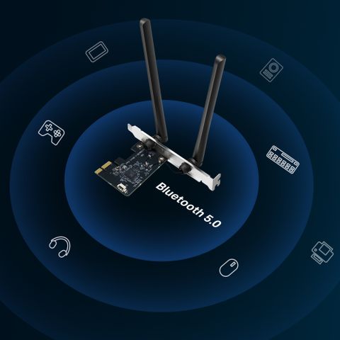 Card mạng PCIe Mercusys MA30E Wi-Fi Bluetooth AC1200 - Hàng Chính Hãng