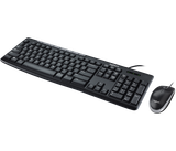  Bộ bàn phím và chuột có dây đa phương tiện Logitech MK200 - Hàng Chính Hãng 