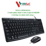  Bộ bàn phím và chuột có dây đa phương tiện Logitech MK200 - Hàng Chính Hãng 