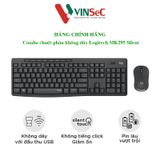  Combo chuột phím không dây Logitech MK295 Silent - Chống ồn 90% - Hàng Chính Hãng 