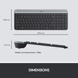  Combo chuột phím Logitech không dây MK470 Slim – Hàng Chính Hãng 