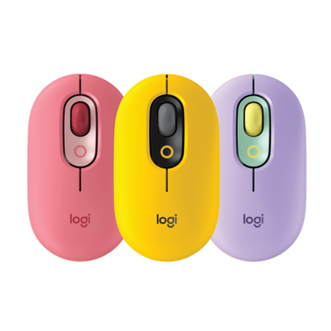 Chuột không dây bluetooth Logitech POP MOUSE - giảm ồn, nút emoji tùy chỉnh NB-POP – Hàng Chính Hãng
