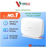  Bộ Phát Wifi Di Động TP-Link TL-MR105 4G LTE Tốc Độ 300Mbps - Hàng Chính Hãng 