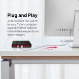  Bộ Chia Tín Hiệu Switch Để Bàn Mercusys MS105G 5 Cổng 10/100/1000 Mbps - Hàng Chính Hãng 