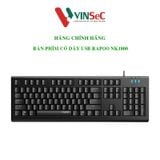  Bàn phím có dây Rapoo NK1800 / NK1900 -Hàng Chính Hãng 