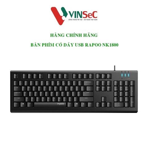 Bàn phím có dây Rapoo NK1800 / NK1900 -Hàng Chính Hãng