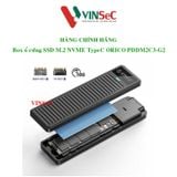  Box ổ cứng ORICO M.2 NVMe SSD 10Gbps USB 3.2 Gen2 PDDM2C3-G2 - Hàng Chính Hãng 