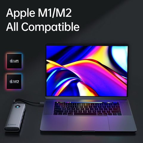 Bộ chuyển đổi đa năng 6 trong 1 cổng Type-C Orico PW11-6PR-SV-EP - Hàng Chính Hãng