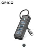 HUB Type C ra 4 Cổng USB 3.0 Orico PW4U-C3 - Hàng Chính Hãng 