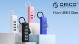  HUB Type C ra 1 cổng TYPE C + 2 Cổng USB 3.0 Orico PWC2U-C3 - Hàng Chính Hãng 