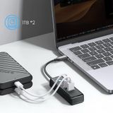  HUB Type C ra 1 cổng TYPE C + 2 Cổng USB 3.0 Orico PWC2U-C3 - Hàng Chính Hãng 