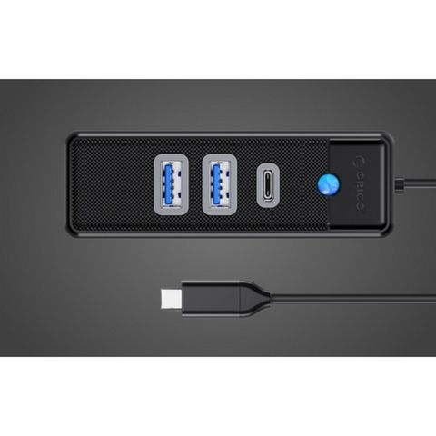 HUB Type C ra 1 cổng TYPE C + 2 Cổng USB 3.0 Orico PWC2U-C3 - Hàng Chính Hãng