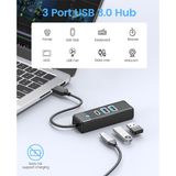 Bộ Chia Orico USB-A sang 2 cổng USB 3.0 5Gbps + 1 cổng TypeC 5Gbps PWC2U-U3-015 - Hàng Chính Hãng 