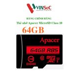  Thẻ nhớ Apacer MicroSD 32GB /  64GB Class 10 - Hàng Chính Hãng 