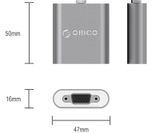  Đầu Chuyển Đổi Orico Type C Sang VGA Orico RCV-GD - Hàng Chính Hãng 