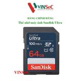  Thẻ nhớ SDHC / SDXC Sandisk Ultra UHS-I ( cho máy ảnh ) - Hàng Chính Hãng 