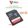 Thẻ nhớ SDHC 16GB Sandisk Ultra UHS-I ( cho máy ảnh ) - Hàng Chính Hãng