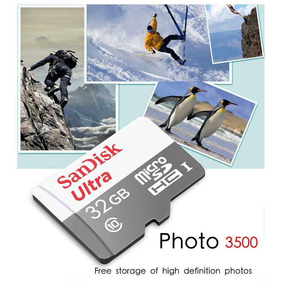  Thẻ Nhớ 32GB MicroSDHC SanDisk Ultra 100MB/s 667x ( SDSQUNR-032G-GN3MN ) – Hàng Chính Hãng 