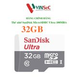  Thẻ Nhớ 32GB MicroSDHC SanDisk Ultra 100MB/s 667x ( SDSQUNR-032G-GN3MN ) – Hàng Chính Hãng 