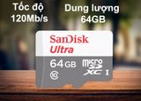  Thẻ Nhớ 64GB MicroSDHC SanDisk Ultra 100MB/s 667x ( SDSQUNR-064G-GN3MN ) – Hàng Chính Hãng 