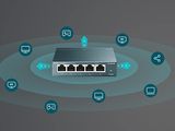  Gigabit Vỏ thép - Thiết bị chuyển mạch ( Bộ chia mạng ) Switch TP-Link TL-SG105 5-Port Gigabit RJ45 Tăng tốc máy chủ - Hàng Chính Hãng 