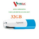  USB 3.2 32GB APACER AH357 thiết kế trẻ trung với gam màu xanh trắng bắt mắt. - HÀNG CHÍNH HÃNG 