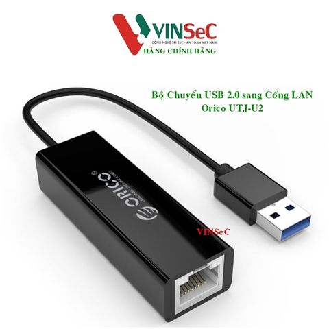 Bộ Chuyển USB 2.0 Sang Cổng LAN Orico UTJ-U2 - Hàng Chính Hãng