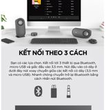  Loa máy tính không dây Logitech Z407 - Âm thanh 2.1, công suất 80W, đa kết nối (USB, AUX, Bluetooth) - Hàng Chính Hãng 