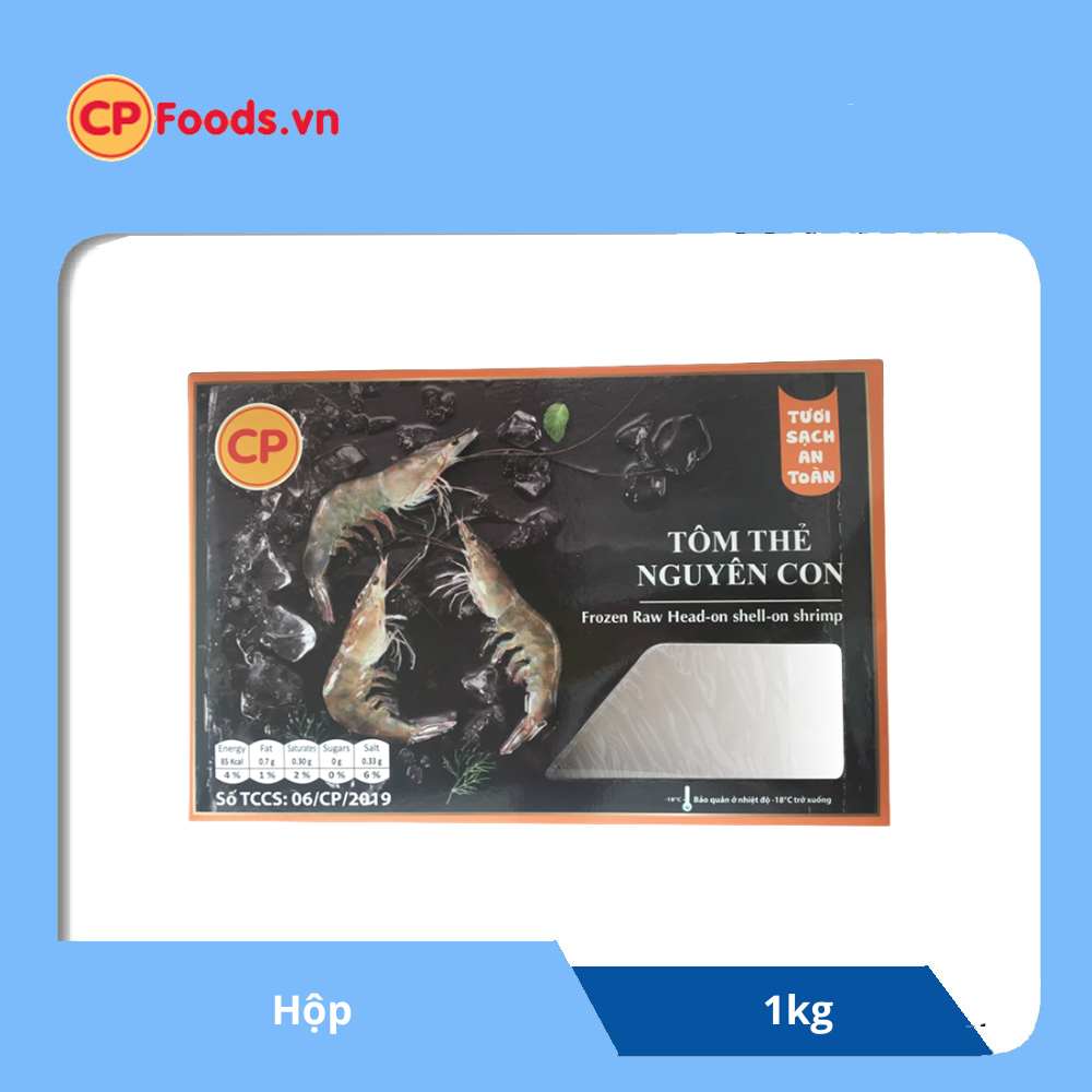  CP Tôm Thẻ Nguyên Con Loại 60 con/ 1 kg 