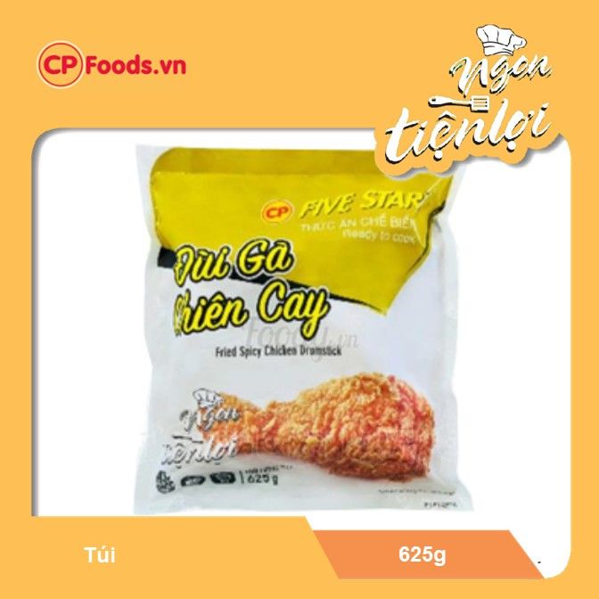  CP Đùi gà chiên cay - túi 625g 