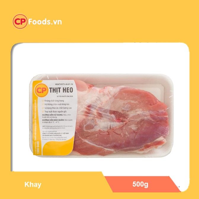  Thịt bắp giò heo trước CP khay 500g 