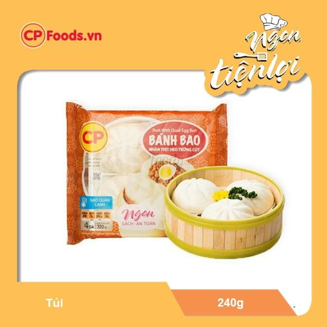  CP Bánh bao nhân thịt heo trứng cút 