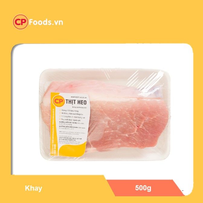  Thịt đùi heo CP khay 500g 