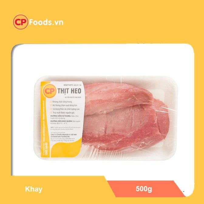  Thịt thăn heo CP khay 500g 