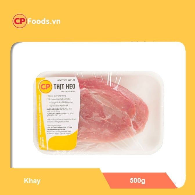  Thịt nạc đùi heo CP khay 500g 