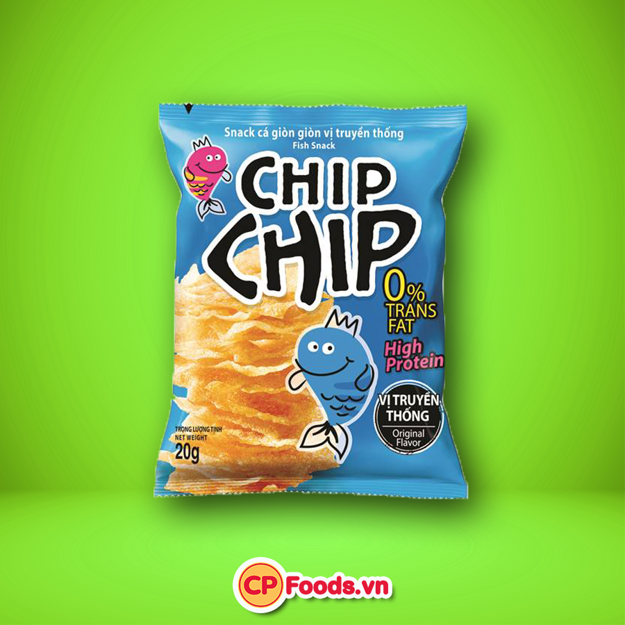  CP Snack Cá Vị Truyền Thống - Chipchip Original 20g 
