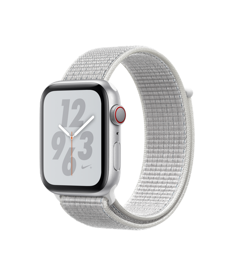apple watch nike  silver aluminium case with summit white nike sport loop