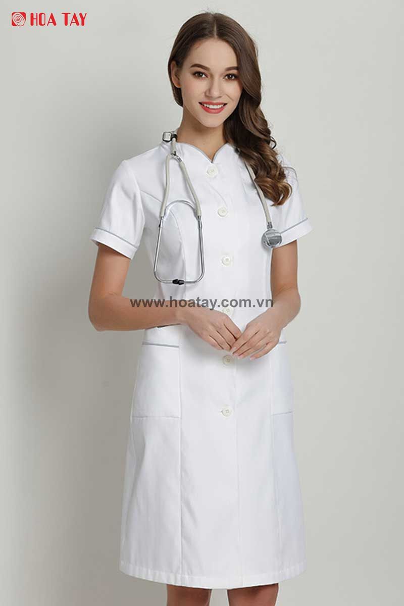 Đồng Phục Y TáĐiều Dưỡng Kiểu Dáng Sang Trọng  Cao Cấp