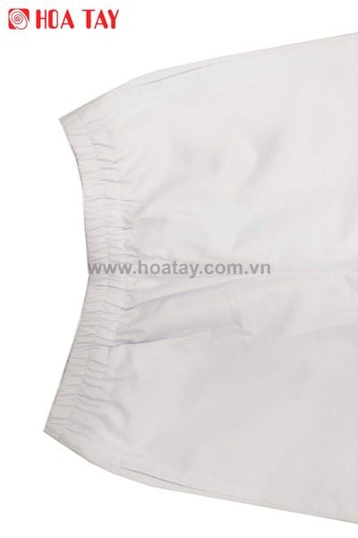 Quần Blouse, Bác Sĩ Màu Trắng, Lưng Thun Chất Liệu Kate Ford