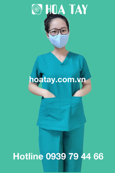 Bộ phẫu thuật/ phòng mổ/scrubs cổ tim nam nữ